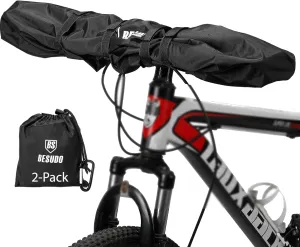 Besudo 2-Pack Handlebar Cover Ebike Transport Protection - Handlebar Protective Cover Handlebar - Bicycle Handlebar Cover - Bicycle Cover for Rear Rack Handlebar Rain Protection-30-B2