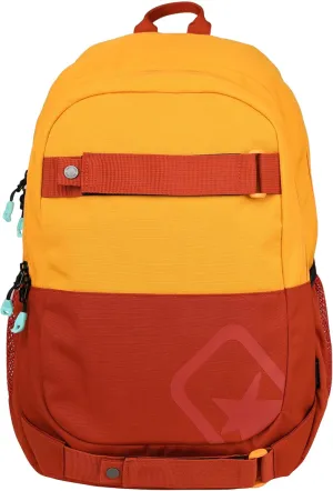 Bevantage Classic Travel Backpack Waterproof Laptop Bag Skateboard Bag (Yellowish Red)