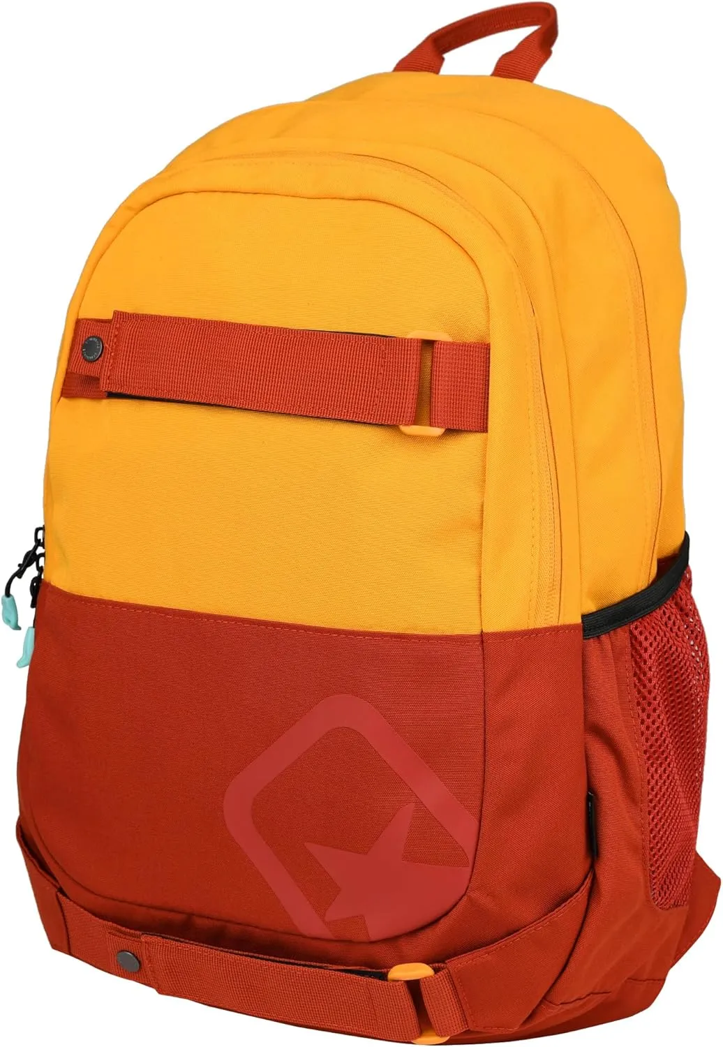 Bevantage Classic Travel Backpack Waterproof Laptop Bag Skateboard Bag (Yellowish Red)