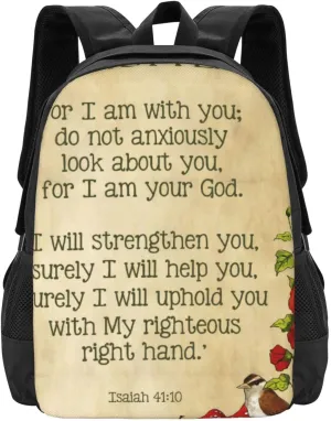 Bible Verse, Isaiah 41 10, Do Not Fear, Nature Lightweight Packable Backpack Travel Casual Hiking Daypack Foldable Backpack For Men Women