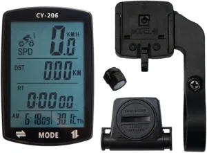 Bicycle Speedometer and Odometer Wireless Waterproof Cycle Bike Computer with LCD Display & Multi-Functions Bike Timer Cycling Stopwatch