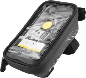 Bike Phone Bag, Waterproof Outdoor Bikes Phone Shell Bag Cycling Bike Handlebar Storage Bag Hard Shell Bike Pouch for Phones With Screens Below 6.2in