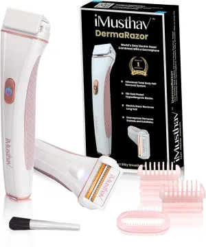 Bikini Trimmer for Women - Painless Dermaplane Electric Razor Shaver, Rechargeable Womens Razors for Shaving IPX5 Waterproof, Epilators Hair Removal for Women for Pubic Hair Underarm Leg Arm Body,Pink
