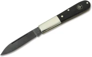 Böker Barlow Oak Tree - Slipjoint folding pocket knife with bog oak wood, nickel silver handle scales - C75 blade - with case