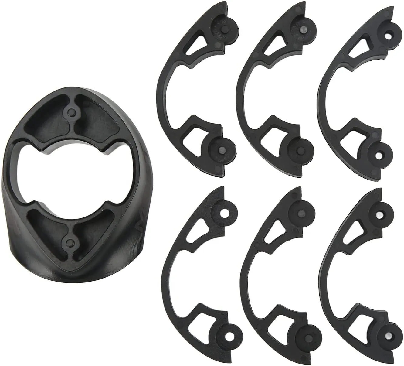 Black Bicycle Handlebar Gasket, Bicycle Handlebar Shim Adapter, Road Bike Handlebar Plastic Spacer Washer for Pinarello Most F Series F8 F10 F12