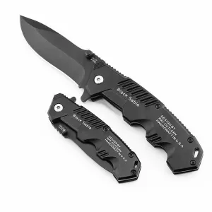Black Sable Folding Survival Knife