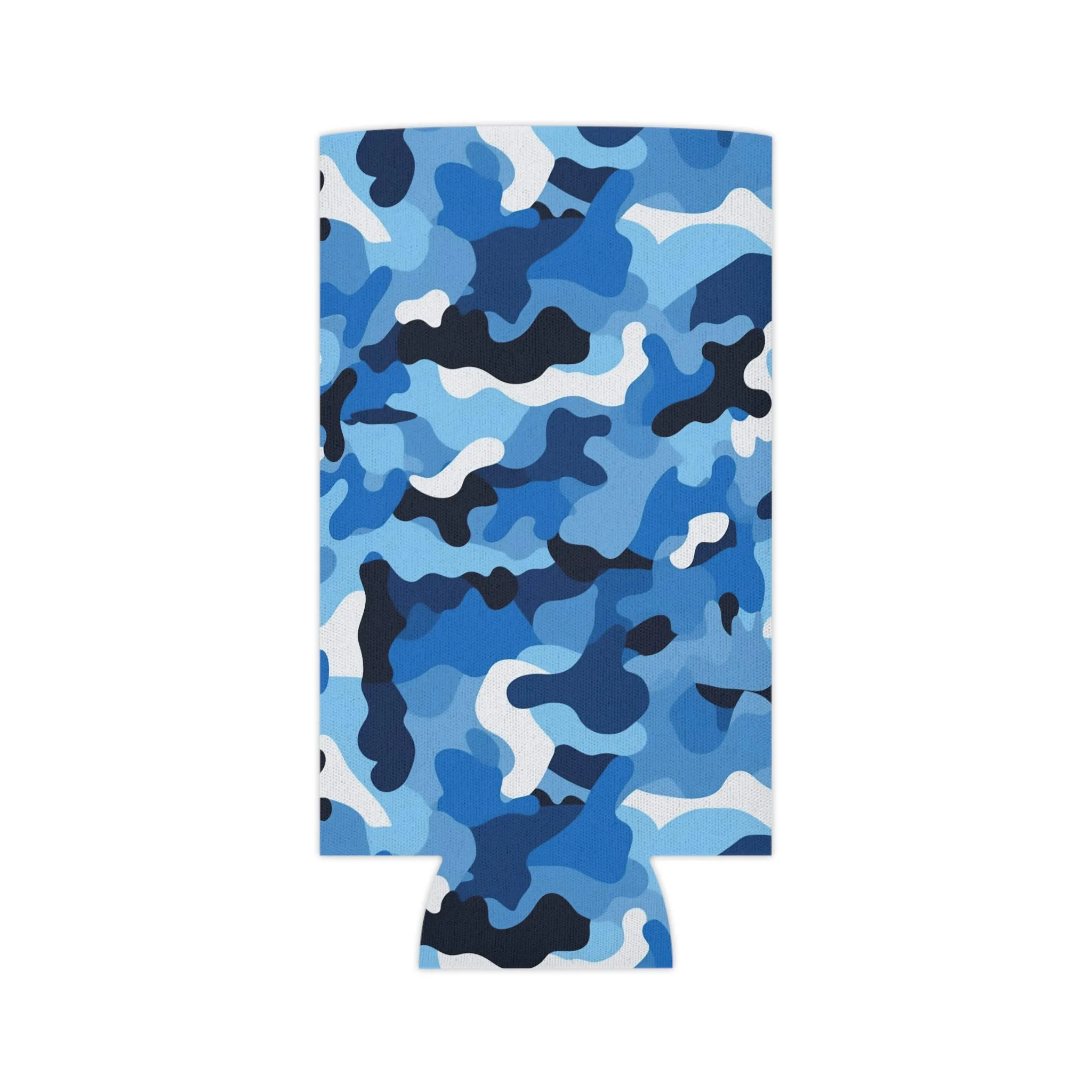 Blue Camo Can Cooler