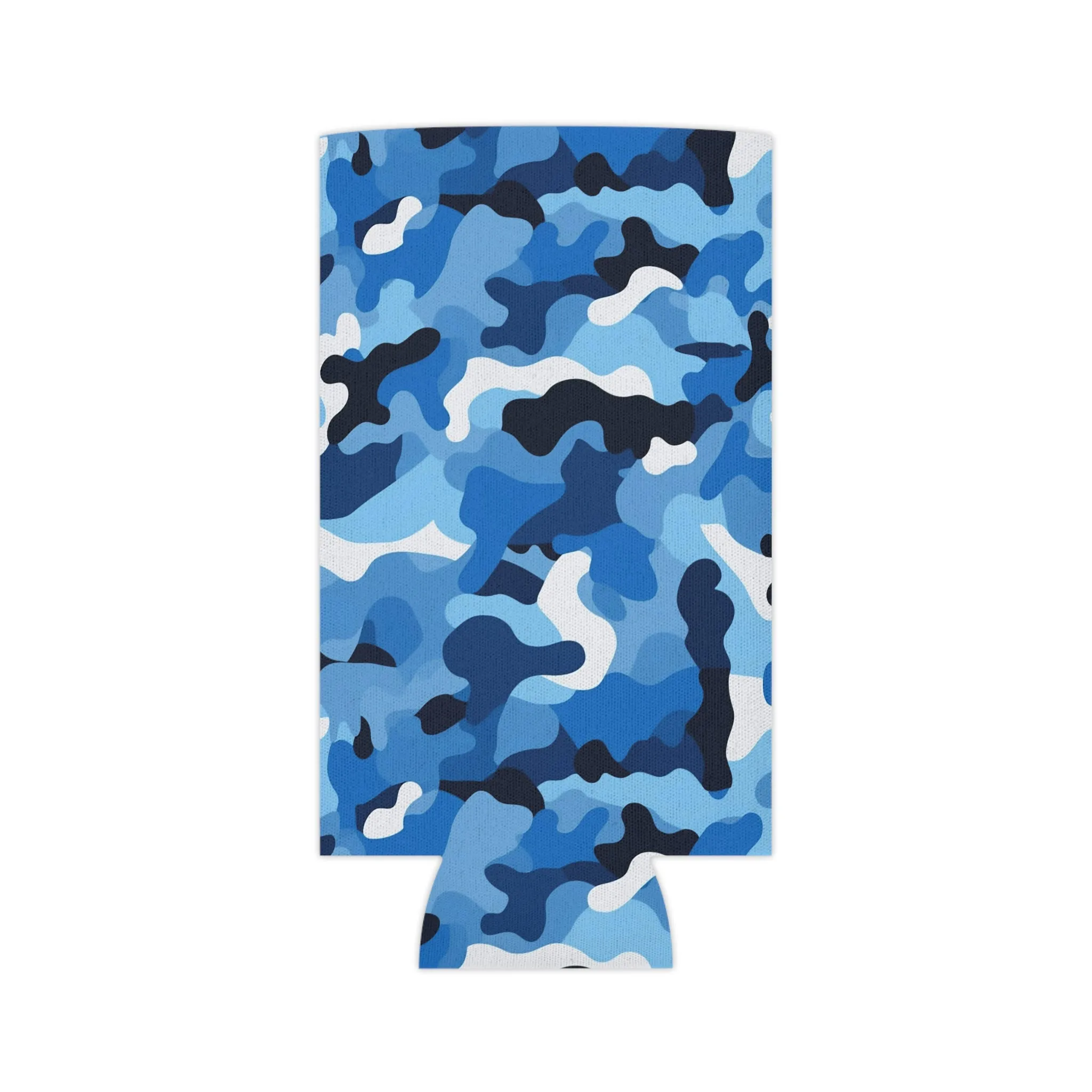Blue Camo Can Cooler