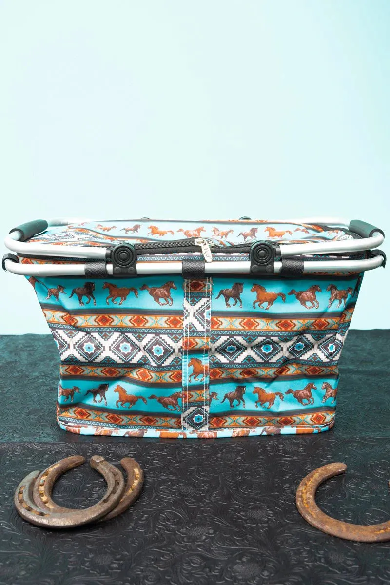Blue Mountain Bronco Insulated Market Basket