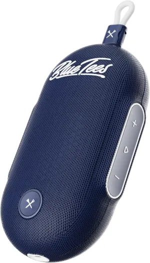 Blue Tees Golf Player Go - Compact GPS Speaker, Bluetooth Music & Audible GPS Distances, Auto Course Recognition, IPX7 Waterproof, 40,000  Preloaded Courses, 16  Hours Battery, Built-in Magnetic Strip