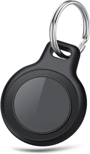 Bluetooth Tracker-Tag for Apple Find My (iOS Only), GPS Tracker with Replaceable Battery, Ideal as Keys, Luggage Tracker and Wallet Tracker, Suitable for Indoor & Outdoor Use, 1-Pack Black