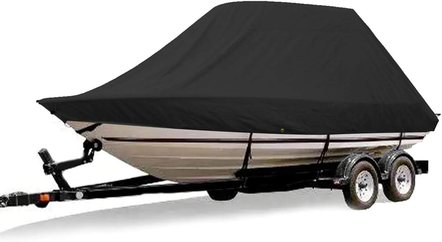 Boat Cover 18-28ft 600D Jumbos Cruiser Boat-Cover Heavy-Duty Oceansouth Marine Water Sun Proof UV Protection Fish-Ski VHull Mooring Cover (Size:18-20FT)