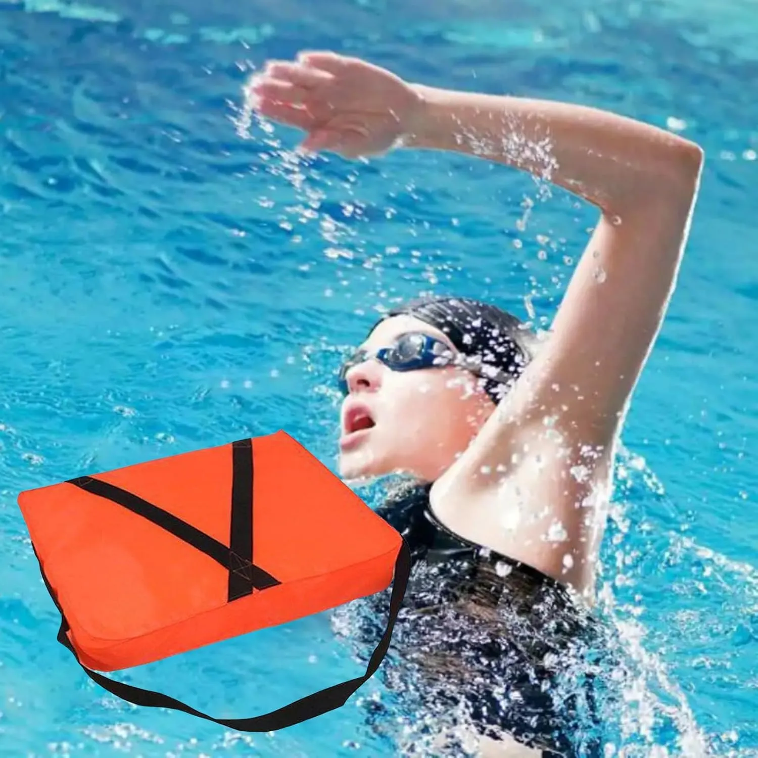 Boat Throwable Flotation Device, Emergency Marine Throwable Flotation Device, 18x14in High Buoyancy Foam Boat Cushions Life Preserver for Boating, Swimming, Rescue Boat