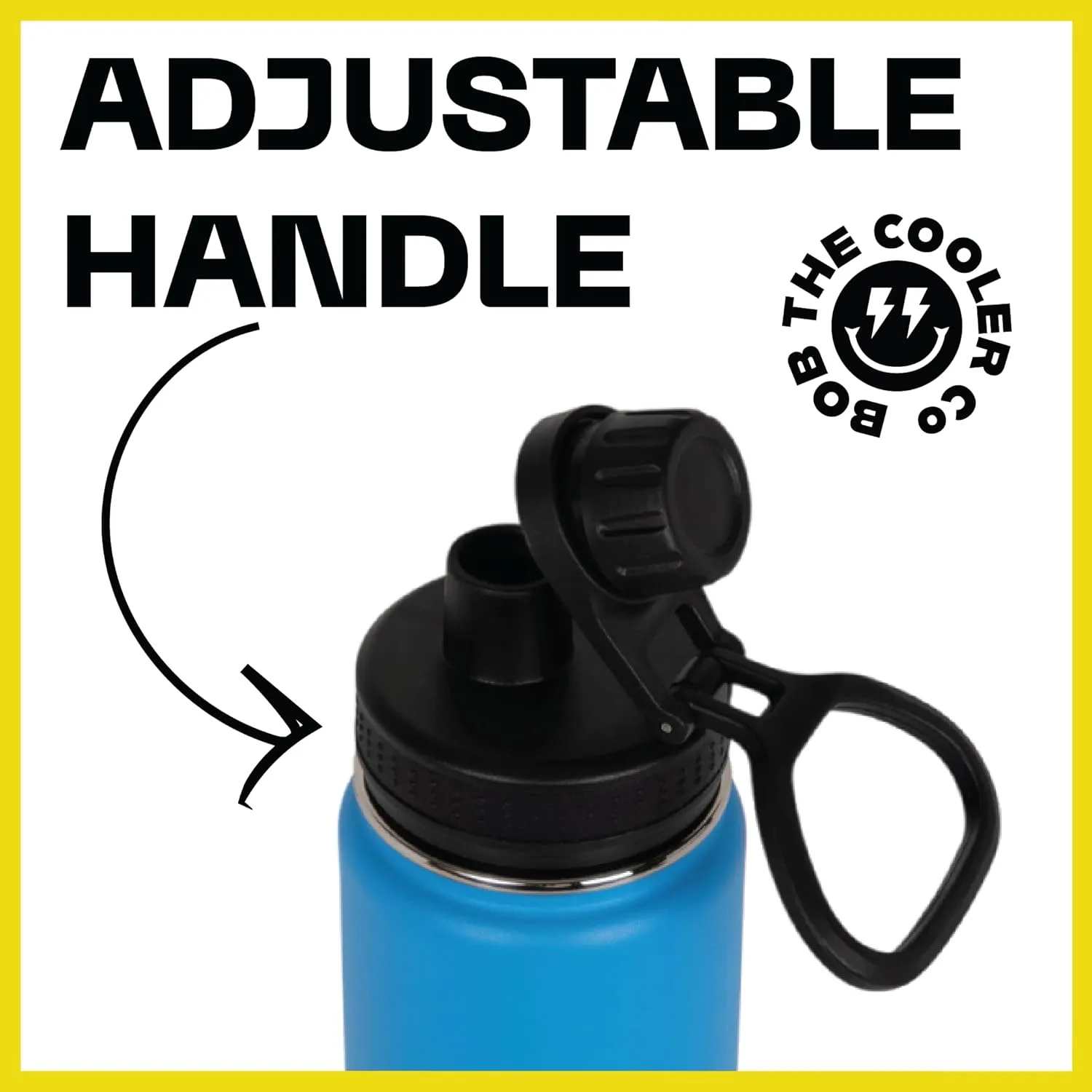 BOB THE COOLER CO - 26oz The Big Swig Double Wall Vacuum Insulated Water Bottle with Spout Lid, Made of Stainless Steel, Leak Proof, Great for Sports, Travel, & More