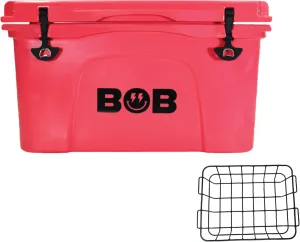 BOB THE COOLER CO 50 Qt Hard Cooler, Portable Rotomolded Travel Cooler, Leak-Proof, Great for Beach, Camping, Tailgating, Sports, & More