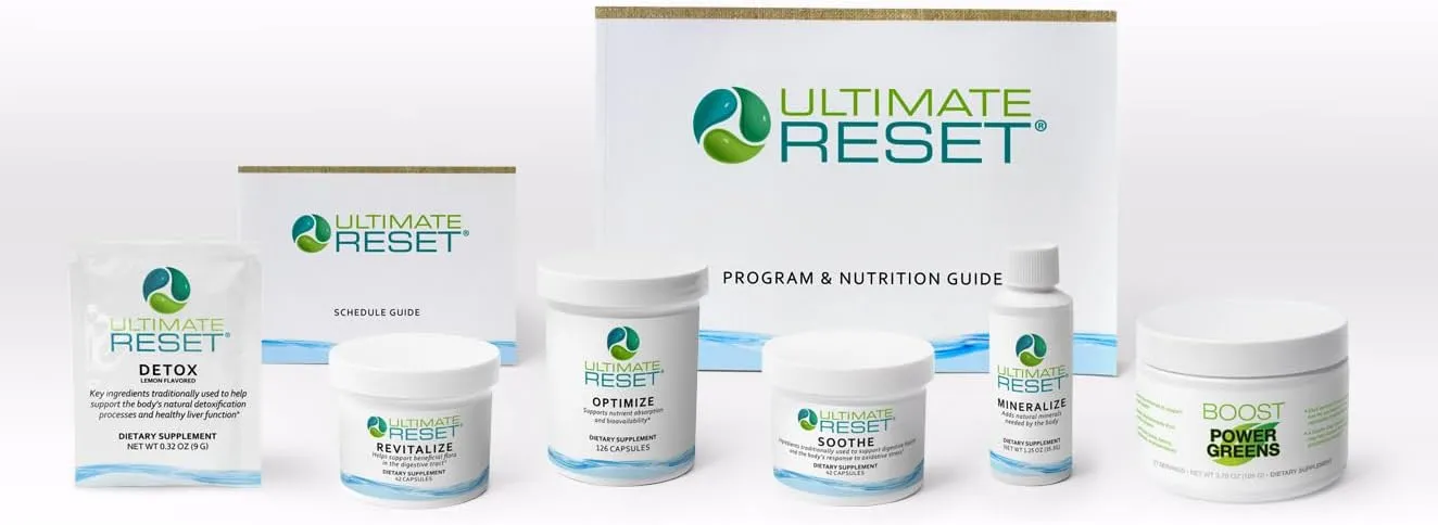 BODi Ultimate Reset Complete Kit – 21-Day Full Body Cleanse, Helps Support Weight Loss with 6 Powerful Supplements, Support Digestive Health, Supplements and Meal Plan
