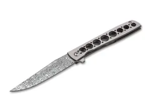 Boker Plus Urban Trapper Damasteel Titanium Folding Pocket Knife 01BO739DAM