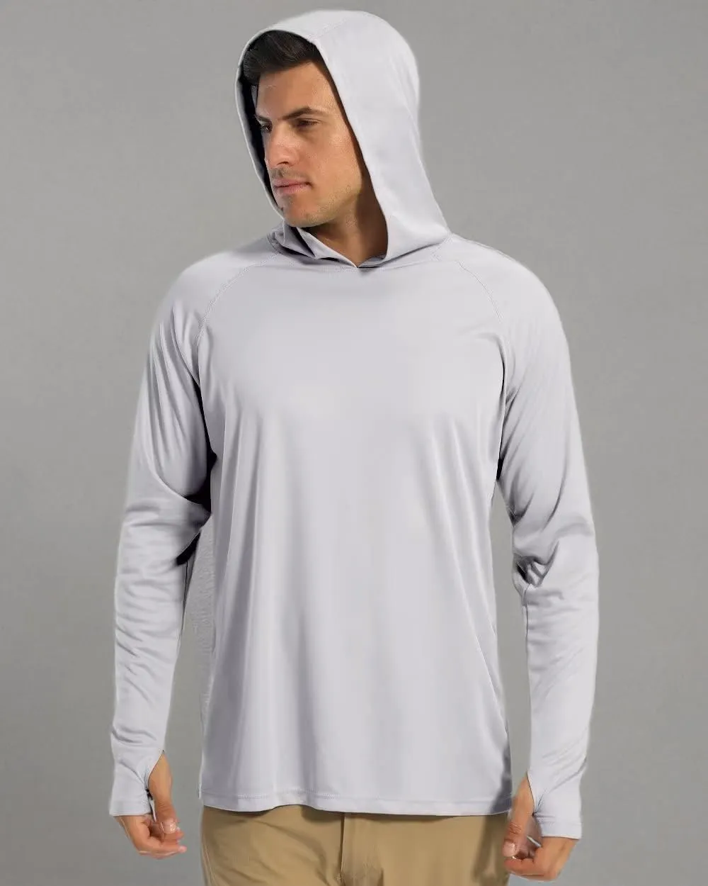 Boladeci Men's UPF 50  Sun Protection Lightweight Hoodie Shirts Long Sleeve Fishing Shirts SPF UV Hiking Swim