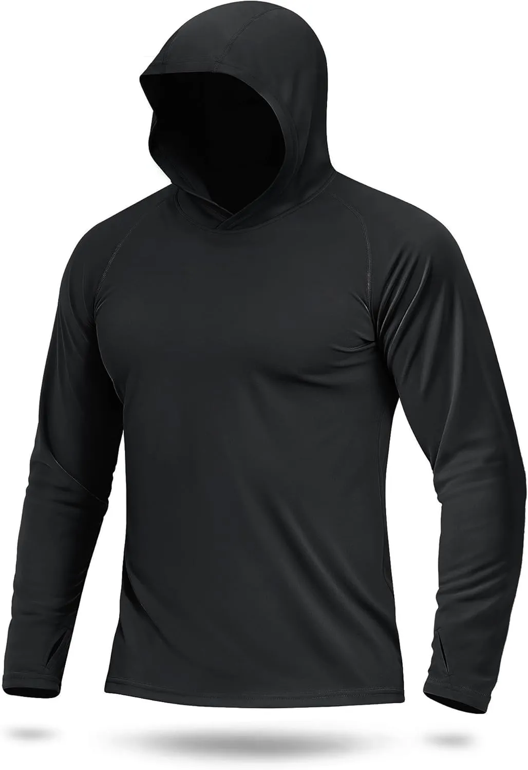 Boladeci Men's UPF 50  Sun Protection Lightweight Hoodie Shirts Long Sleeve Fishing Shirts SPF UV Hiking Swim