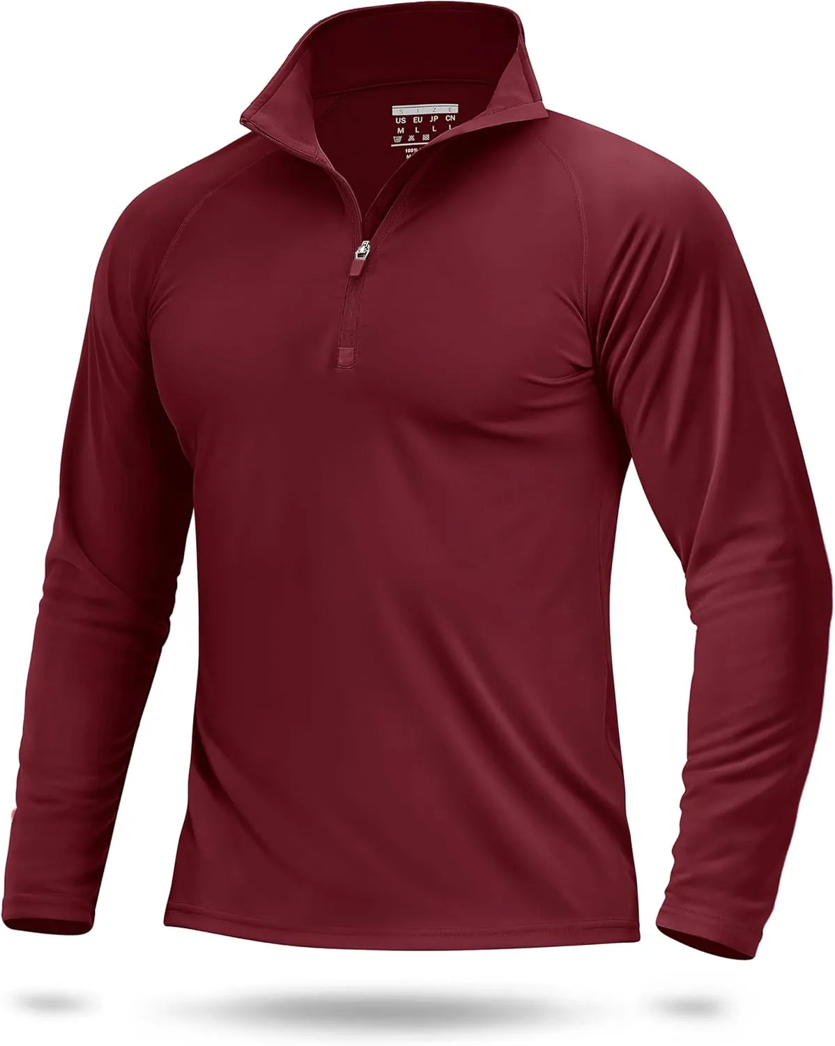 Boladeci Men's UPF 50  Sun Shirts 1/4 Zip Long Sleeve SPF UV Protection Lightweight Quick Dry Quarter Zip Golf Shirts