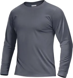 Boladeci Men's UPF 80  Sun Shirts Long Sleeve Lightweight UV Protection SPF Shirts Rash Guard Swim T-Shirts