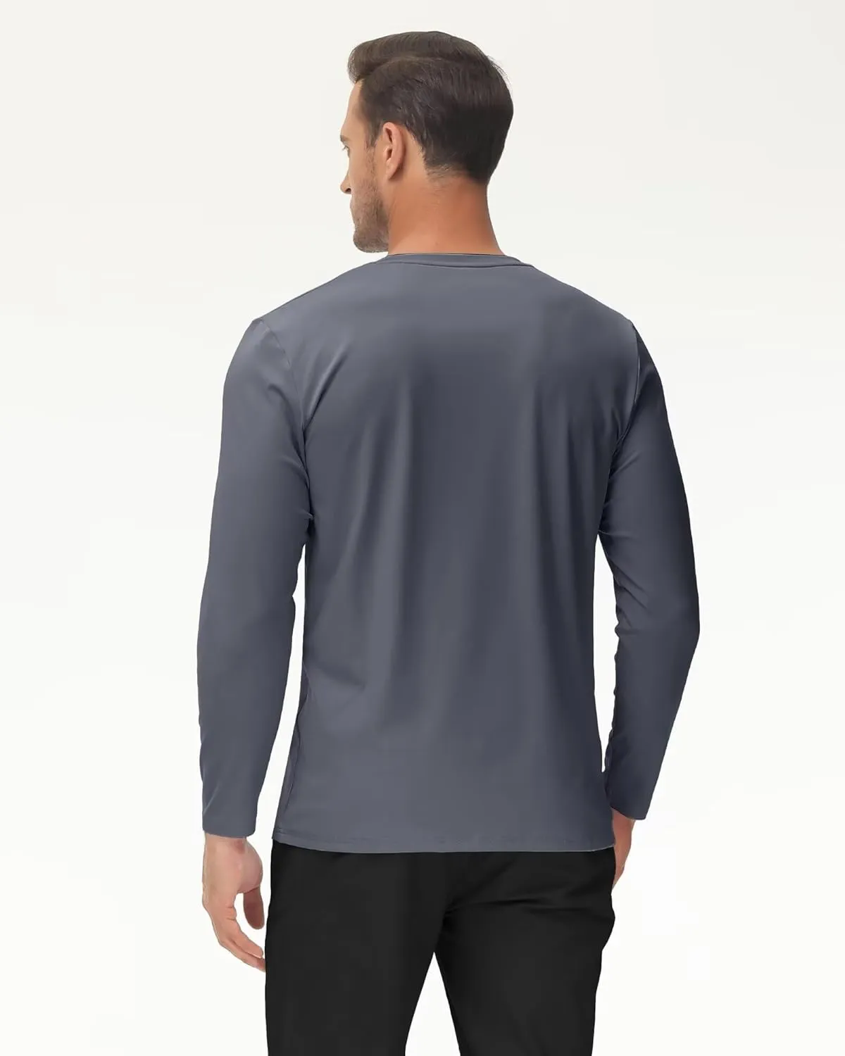 Boladeci Men's UPF 80  Sun Shirts Long Sleeve Lightweight UV Protection SPF Shirts Rash Guard Swim T-Shirts