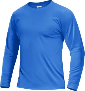 Boladeci Men's UPF 80  Sun Shirts Long Sleeve Lightweight UV Protection SPF Shirts Rash Guard Swim T-Shirts