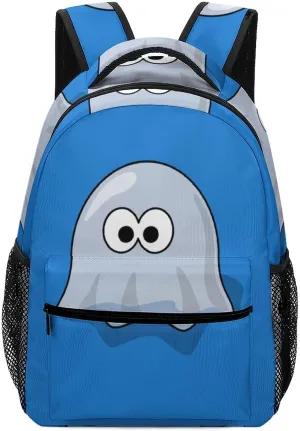Boo Ghostly Travel Backpack Lightweight Shoulders Bag Laptop Daypack for Work Office