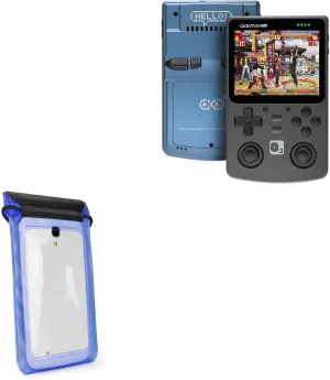 BoxWave Case Compatible with Game Kiddy GKD Plus - AquaProof Pouch, Triple Sealed Waterproof Carrying Pouch Lanyard - Blue