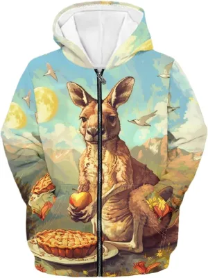 Boys Hoodies Kids Soft Comfy Lightweight Hooded Sweatshirt Girls Graphic Zip Up Hoodie Casual Fall Outdoor Coats