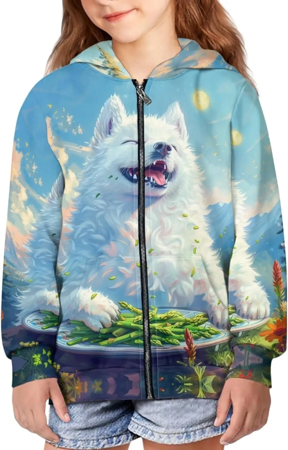 Boys Hoodies Kids Soft Comfy Lightweight Hooded Sweatshirt Girls Graphic Zip Up Hoodie Casual Fall Outdoor Coats