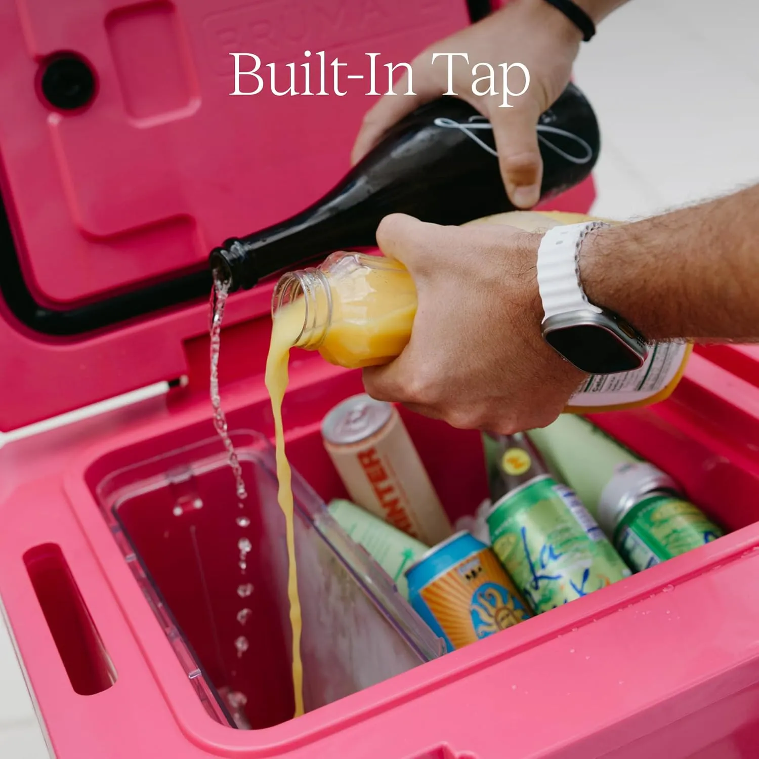 BrüMate BrüTank Wheeled Hard Cooler with Built-in Drink Dispenser Tank and Tap | Perfect for Beach, Tailgating, Drinks, Camping, Sports Games, Parties and More