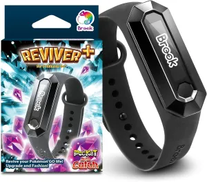 Brook Pocket Auto Catch Reviver Plus - Splendid Evolution, Auto Spin and Catching Pocket Monsters, IP67 Wristband Bracelet Accessory, Reminder for Disconnection, Battery Capacity Display
