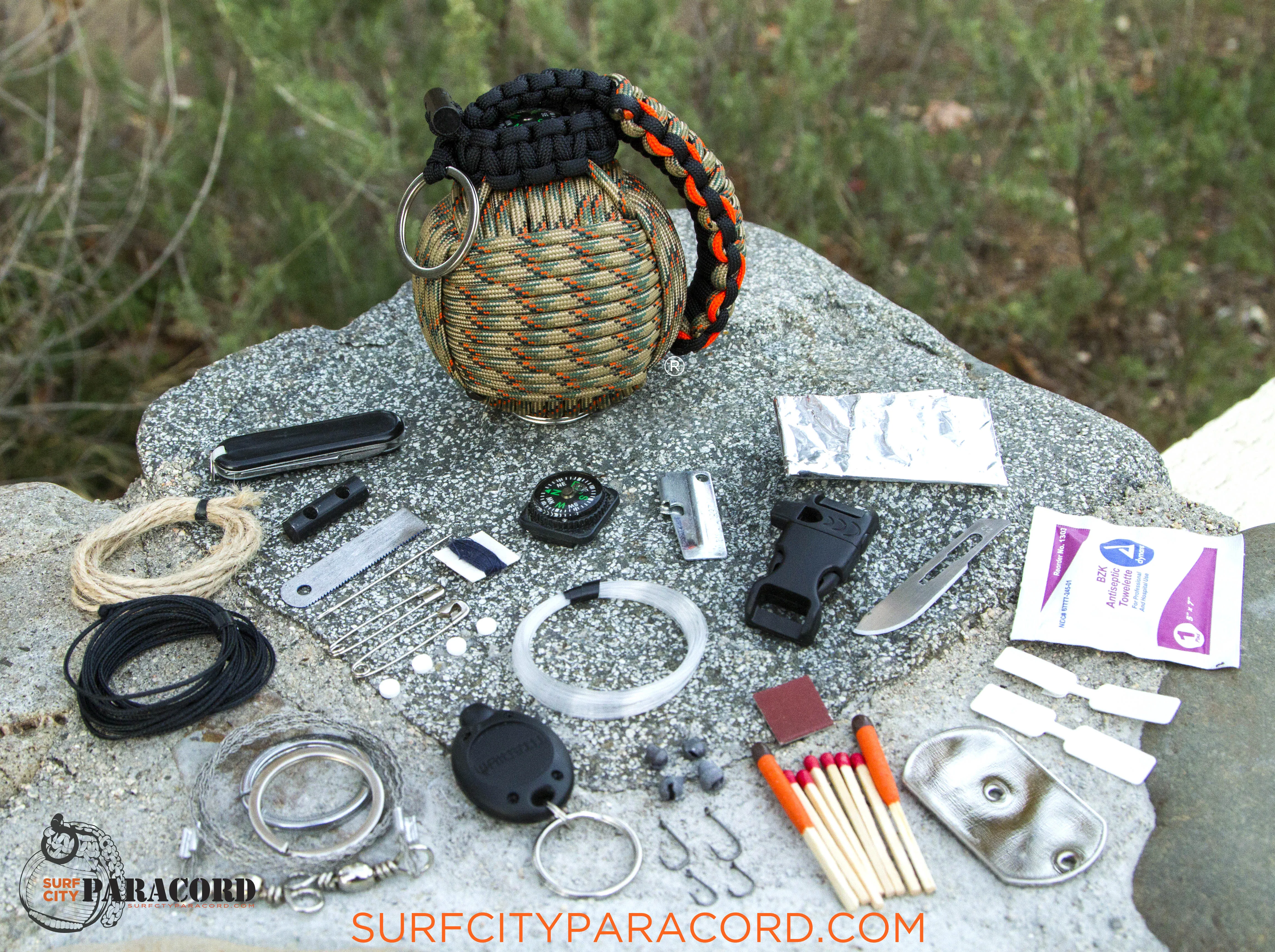 Bug Out Frag Pro Paracord Survival Kit (Tree Stand Camo)