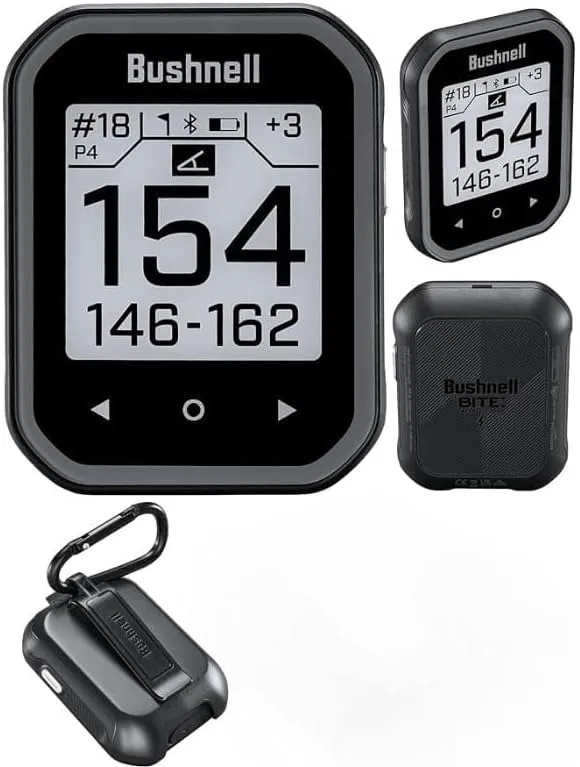 bushnellgolf Golf Phantom 3 Handheld Slope GPS, Touchscreen Display, Belt Clip & Carabiner, (Black)