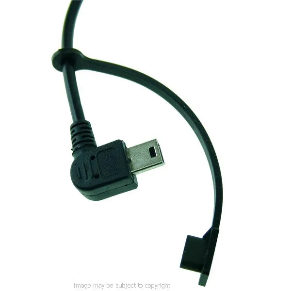 BuyBits High Power Angled Mini USB Motorcycle Hard Wire Charger for TomTom GPS Satnav (sku 21552)