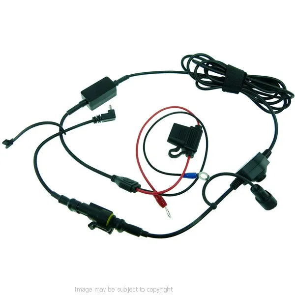 BuyBits High Power Motorcycle Hard Wire Direct to Battery Cable for Garmin Nuvi GPS - Satnav (sku 21538)
