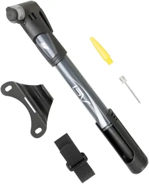 BV Mini Bike Pump Portable Frame Pump, Air Ball Pump Inflator with Ball Pump Needles, Fits Presta & Schrader- Smart Valve
