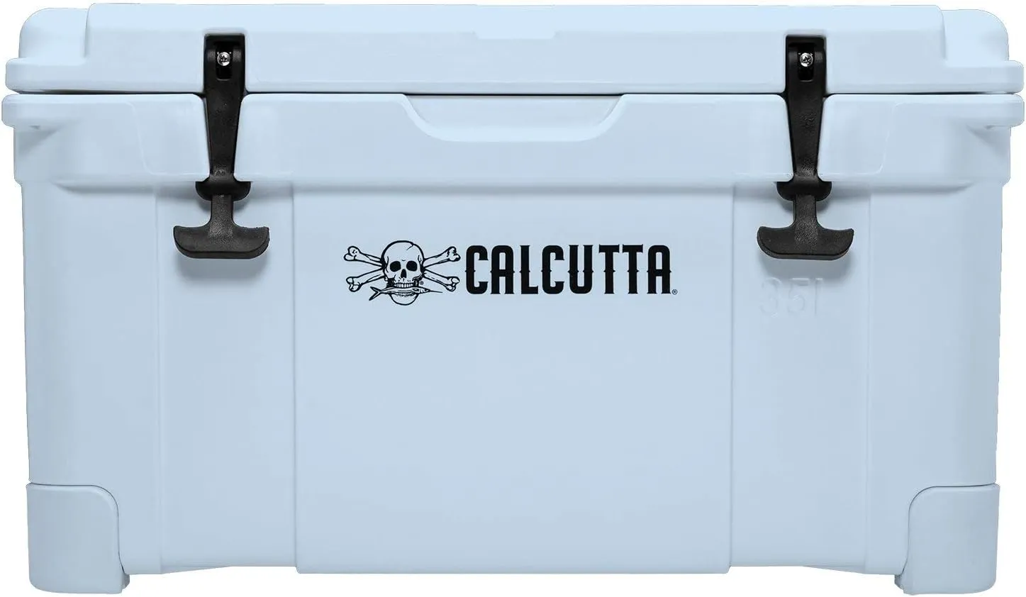 Calcutta Hard Cooler | Insulated Outdoor Ice Chest Keeps Ice for 5 Days | Portable Cooler for Fishing, Boating and Camping | Travel Drink Cooler with a Drain Plug and Built-in Light | 35 Liter