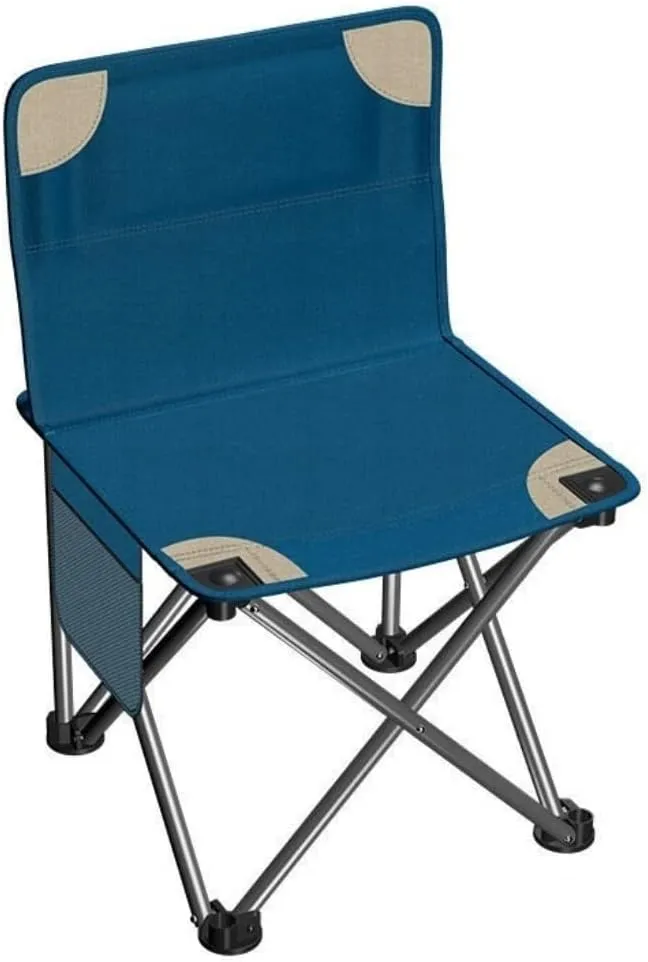 Camping Chair Fishing Chair Folding Chairs Camping Outdoor Folding Backrest Chair Portable Fishing Chair With Side Pocket Lightweight Leisure Chairs Padded Deck Chair Lawn Chairs Outside ( Color : C )