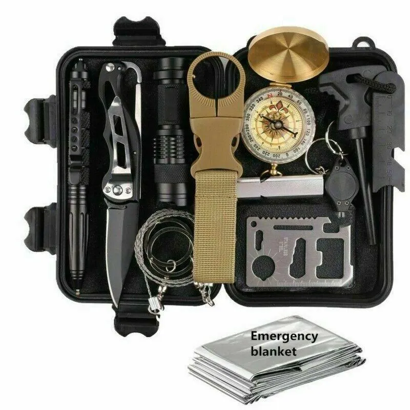 Camping Comprehensive product line 1 Outdoor Tactical Gear Exclusive Emergency in Kit SOS 14 Survival Tools