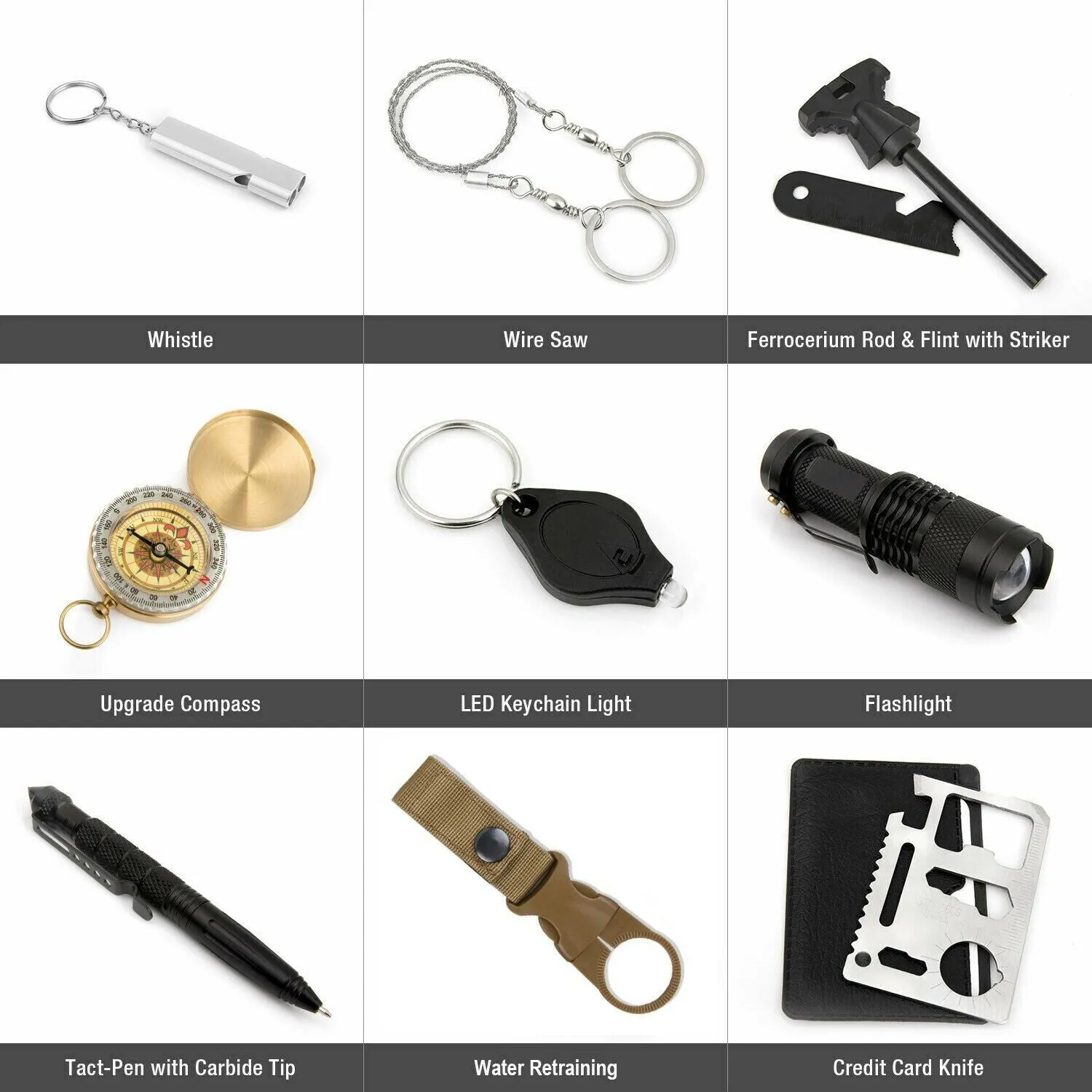 Camping Comprehensive product line 1 Outdoor Tactical Gear Exclusive Emergency in Kit SOS 14 Survival Tools