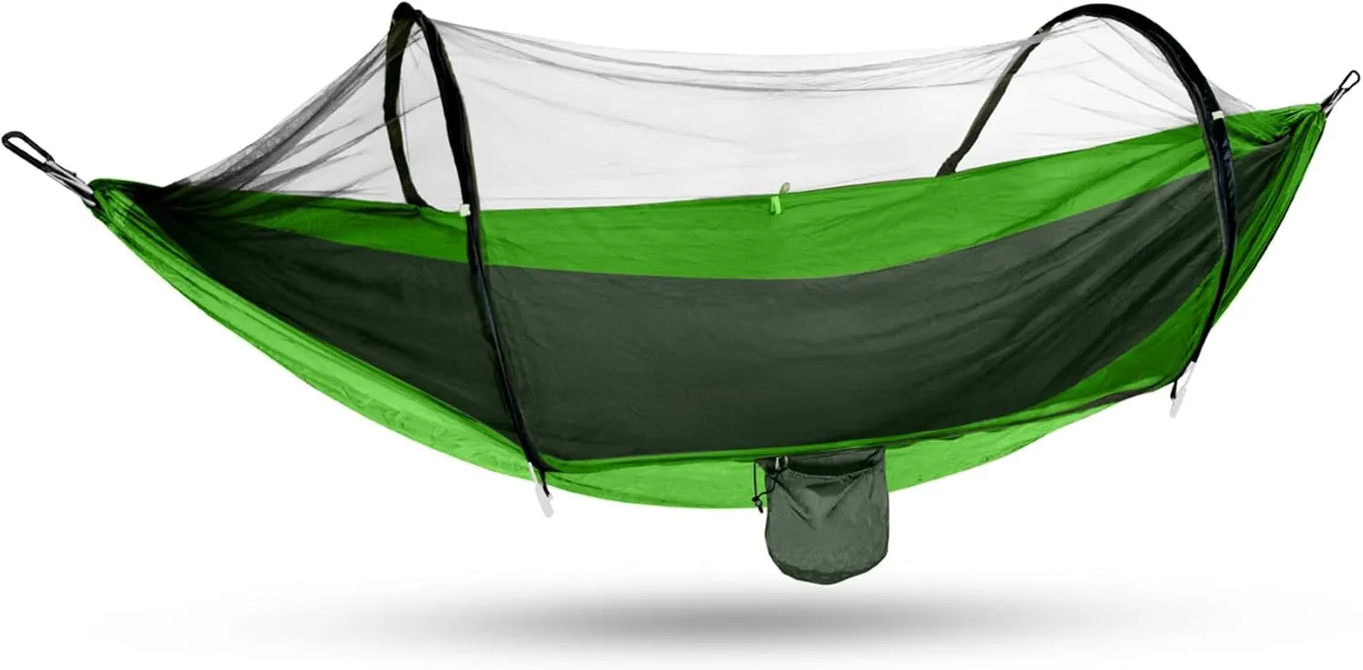 Camping Hammock，Double Hammock with Tree Straps，Soft Cotton Hammock with Carrying Bag，Travel Hammock，Best for Outdoor Hiking Survival Travel