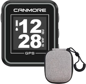 CANMORE H300 Handheld GPS Golf Device & Case, 41,000  Free Worldwide Preloaded Courses, Essential Distance Measuring Function, Powerful Magnetic Mount with Clip for Golf Cart, Bag and Belt, Black