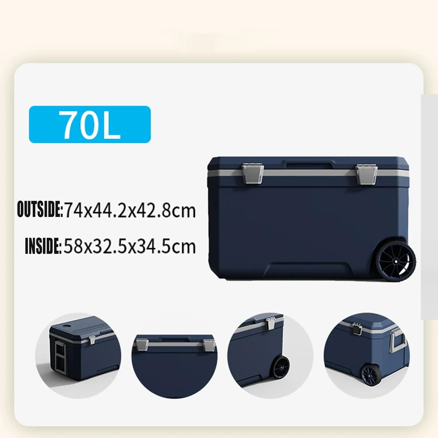 Car Camping Coolers for Maxus e-Deliver 3/e-Deliver 5/e-Terron 9/Euniq 5/Euniq 6/Euniq 7, Waterproof Portable Cooler, Leak Proof Picnic Insulated Bag, Ultra-Light Premium Ice Chest Box