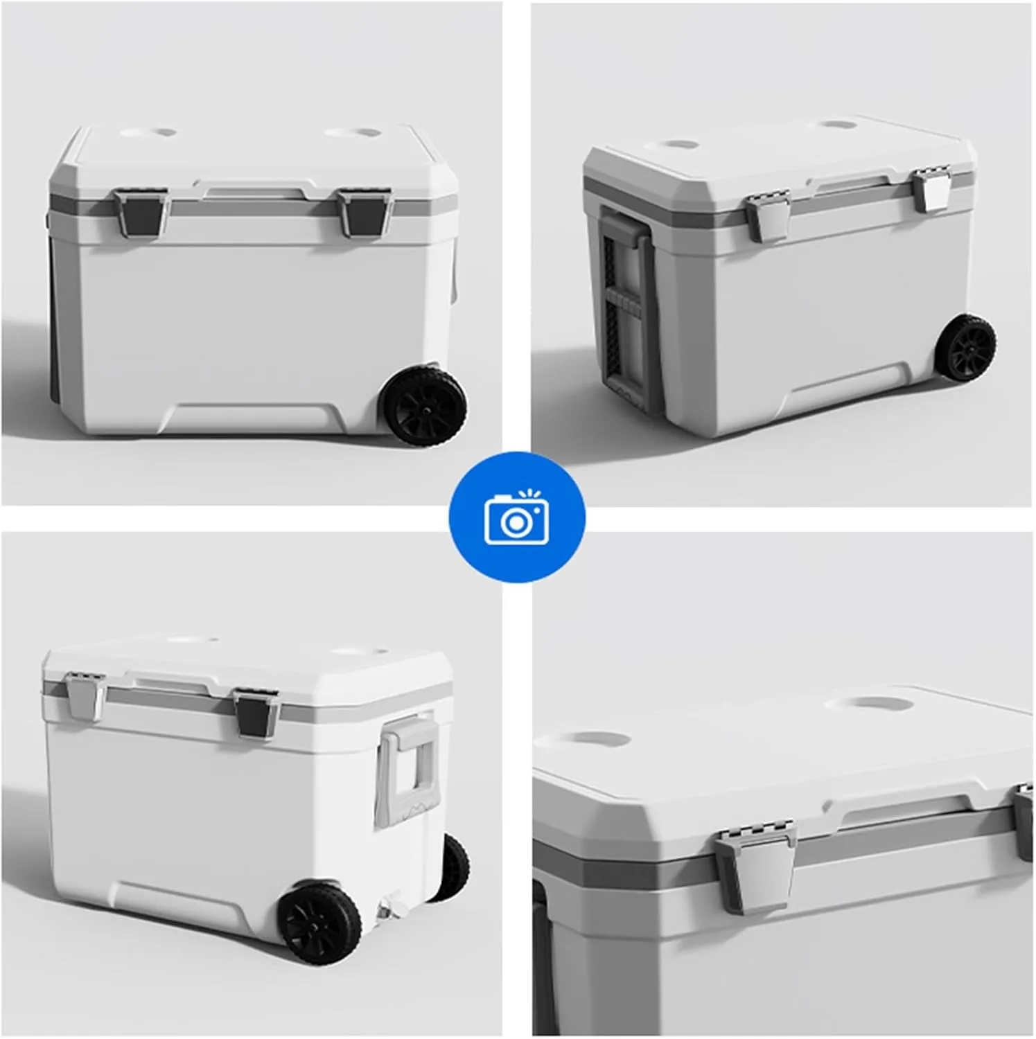 Car Camping Coolers for Mazda CX-3/CX-5/CX-30/CX-60/CX-80/MX-30, Waterproof Portable Cooler, Leak Proof Picnic Insulated Bag, Ultra-Light Premium Ice Chest Box,A-Green-70L