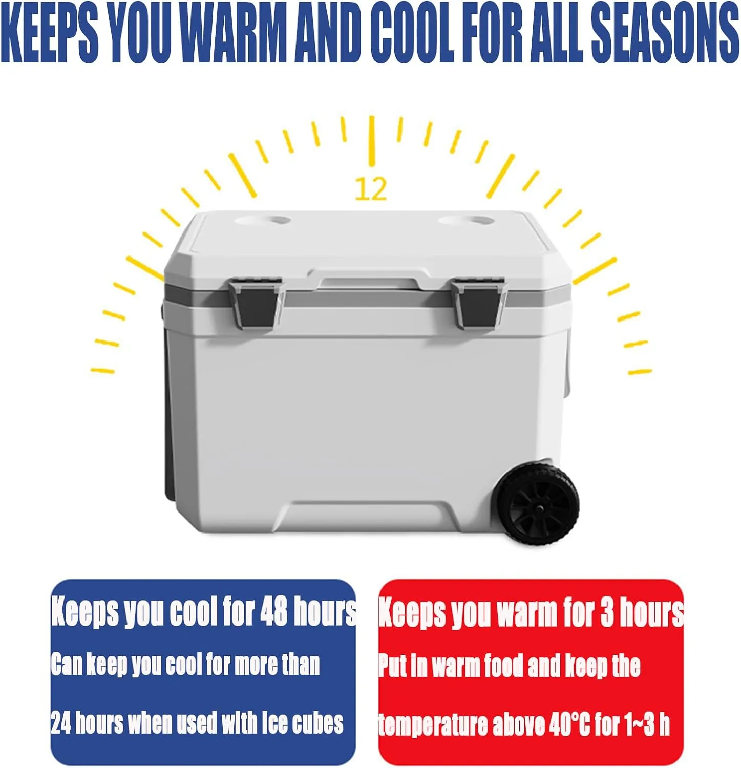 Car Camping Coolers for Mazda CX-3/CX-5/CX-30/CX-60/CX-80/MX-30, Waterproof Portable Cooler, Leak Proof Picnic Insulated Bag, Ultra-Light Premium Ice Chest Box,A-Green-70L