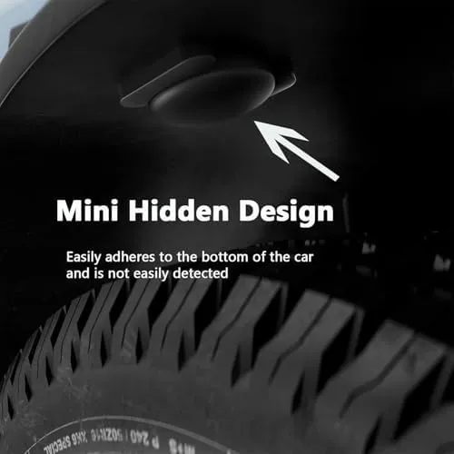 Car GPS Tracking for Vehicles,Cars etc, Work with Find My (iOS Only), Mini Vehicle Tracker with Magnetic Case, No Monthly Fee (1PCS, Black)
