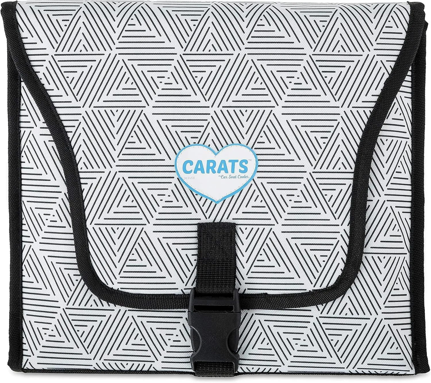 Car Seat Cooling Pad for Babies, Toddlers, and Kids - Comfortable and Durable Cooling Pad for Hot Summer Days - Black and White, one Size
