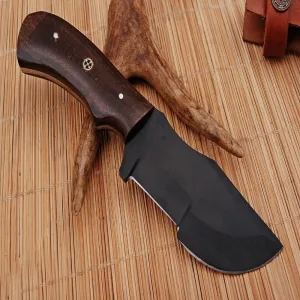 Carbon Steel Tracker Knife with Micarta Handle